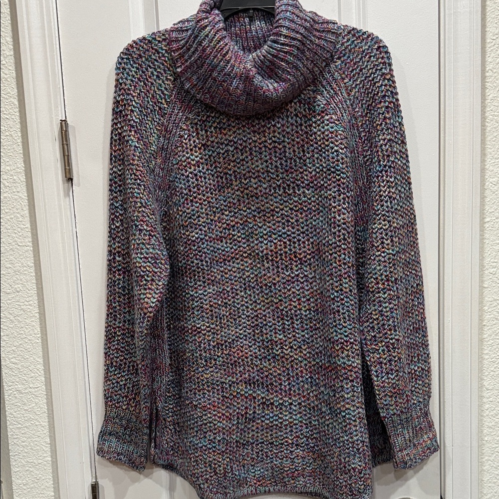 JohnPaulRichard Multicolor Knit Cowl Neck Sweater size XL